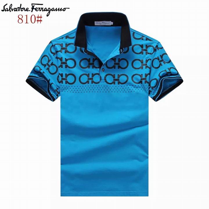 Ferragamo Men Short Polo T-shirt in blue Online 2017
